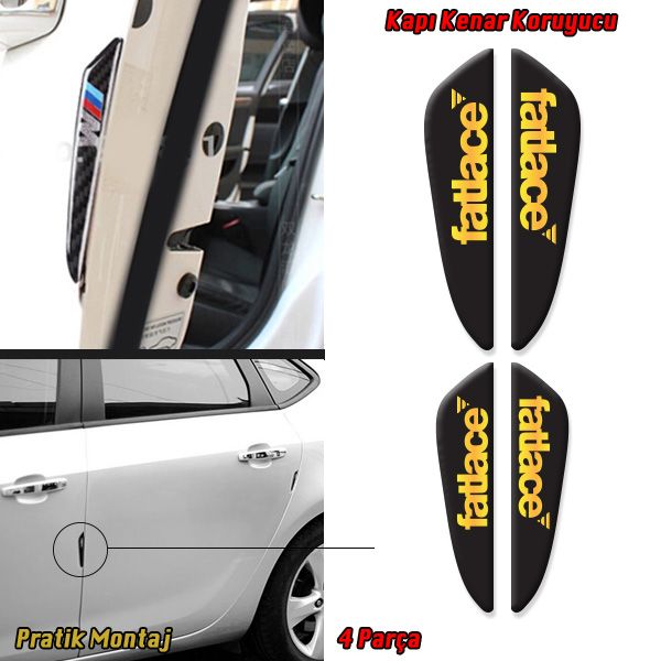 Fatlace Kapı Koruma Bademi, Kapı Darbe Önleyici 4 Adet