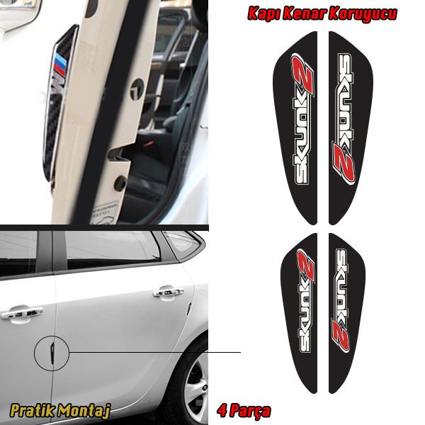 Skunk2 Kapı Koruma Bademi, Kapı Darbe Önleyici 4 Adet