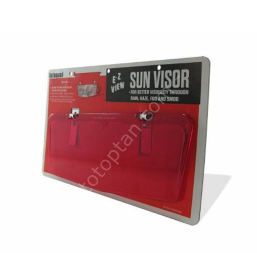 Ön Cam Hollywood Şeffaf Güneşlik Kırmızı 1 Adet