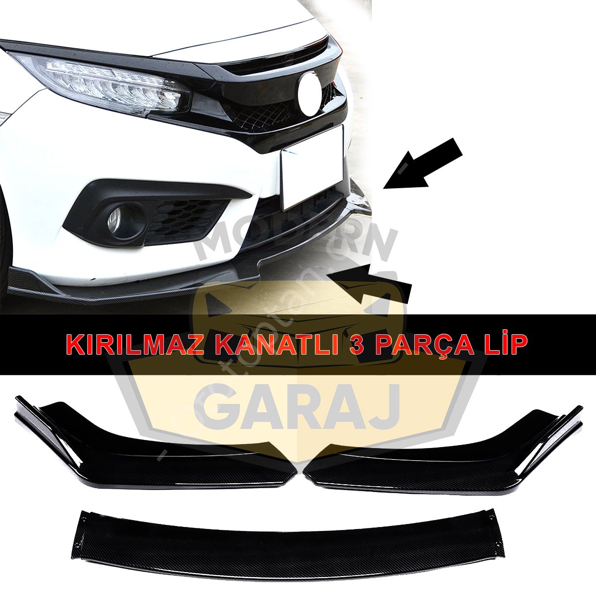 KIRILMAZ Universal 3 Parça Lip