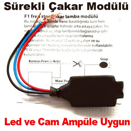 F1 Çakar Modülü - Stop Çakar Modülü (Videolu)