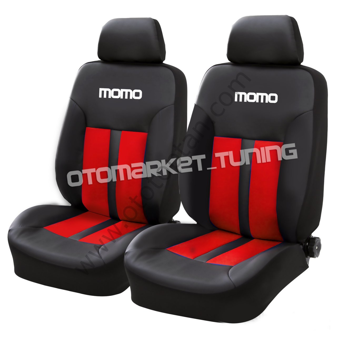 Momo Koltuk Kılıfı Seti Kırmızı-Siyah