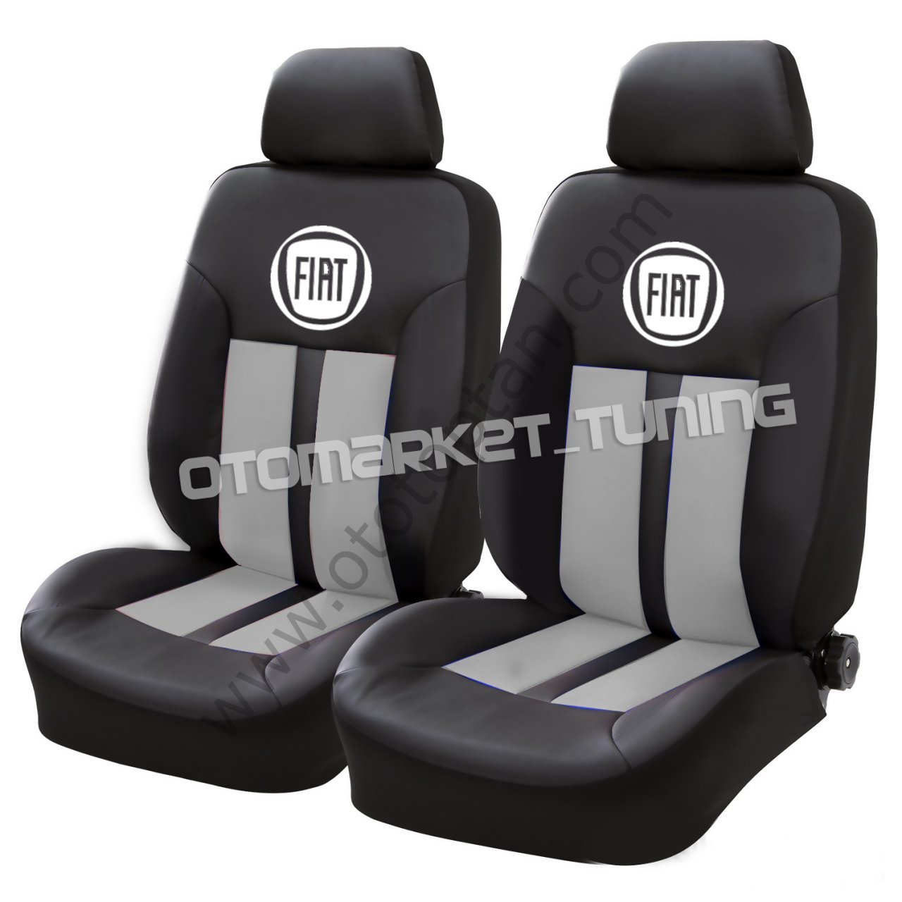 Fiat Oto Koltuk Kılıfı Gri-Siyah