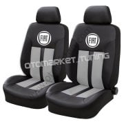 Fiat Oto Koltuk Kılıfı Gri-Siyah