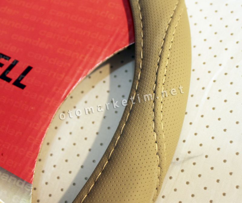 Milenyum Bej Dikişli Direksiyon Kılıfı