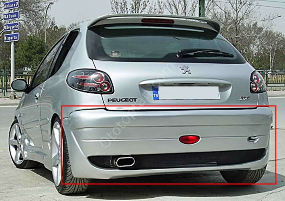 Peugeot 206 Dimma Arka Tampon