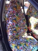 Tazmanyalı Likralı Servis Kılıfı Yıkanabilir ÖN ARKA SET