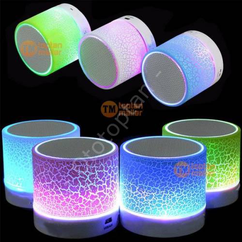 Işıklı Mini Bluetooth Hoparlör Taşınabilir Kablosuz