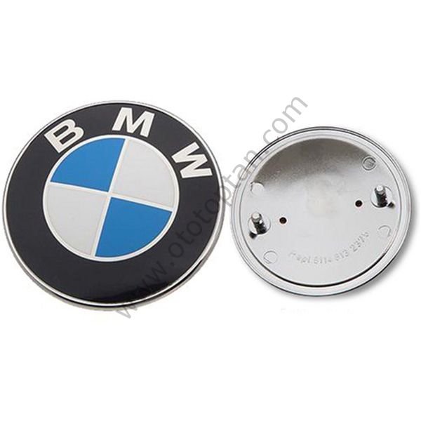 Bmw Kaput Logosu 82 mm Mavi-Siyah