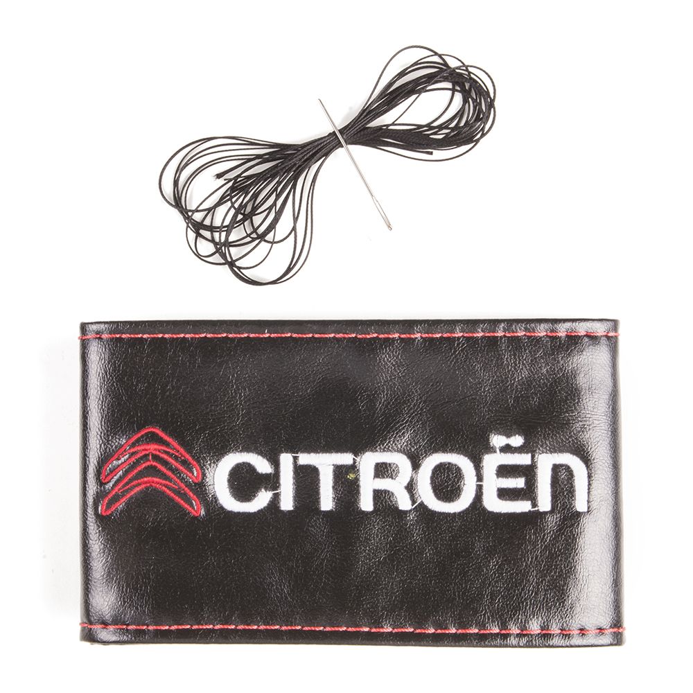 Nakışlı Citroen Siyah Dikmeli Direksiyon Kılıfı