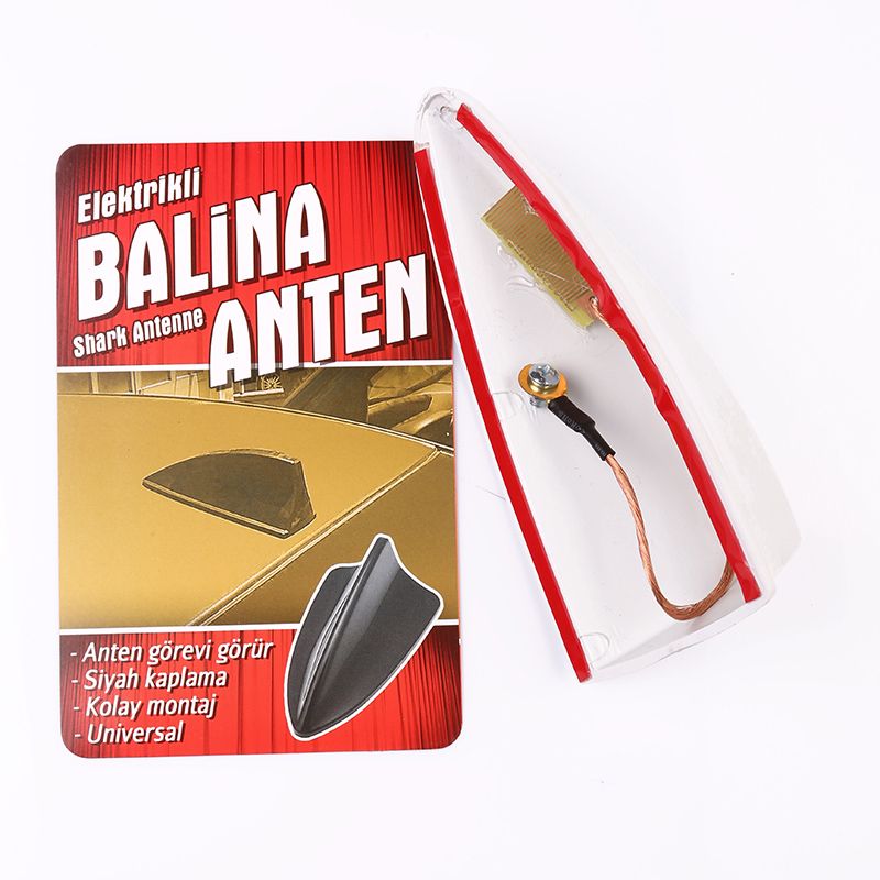 Balık Sırtı Radyo Anteni Beyaz Shark Anten