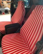 Mavi Beyaz Servis Kılıfı Ön Arka Takım